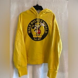 WDW yellow hoodie size large